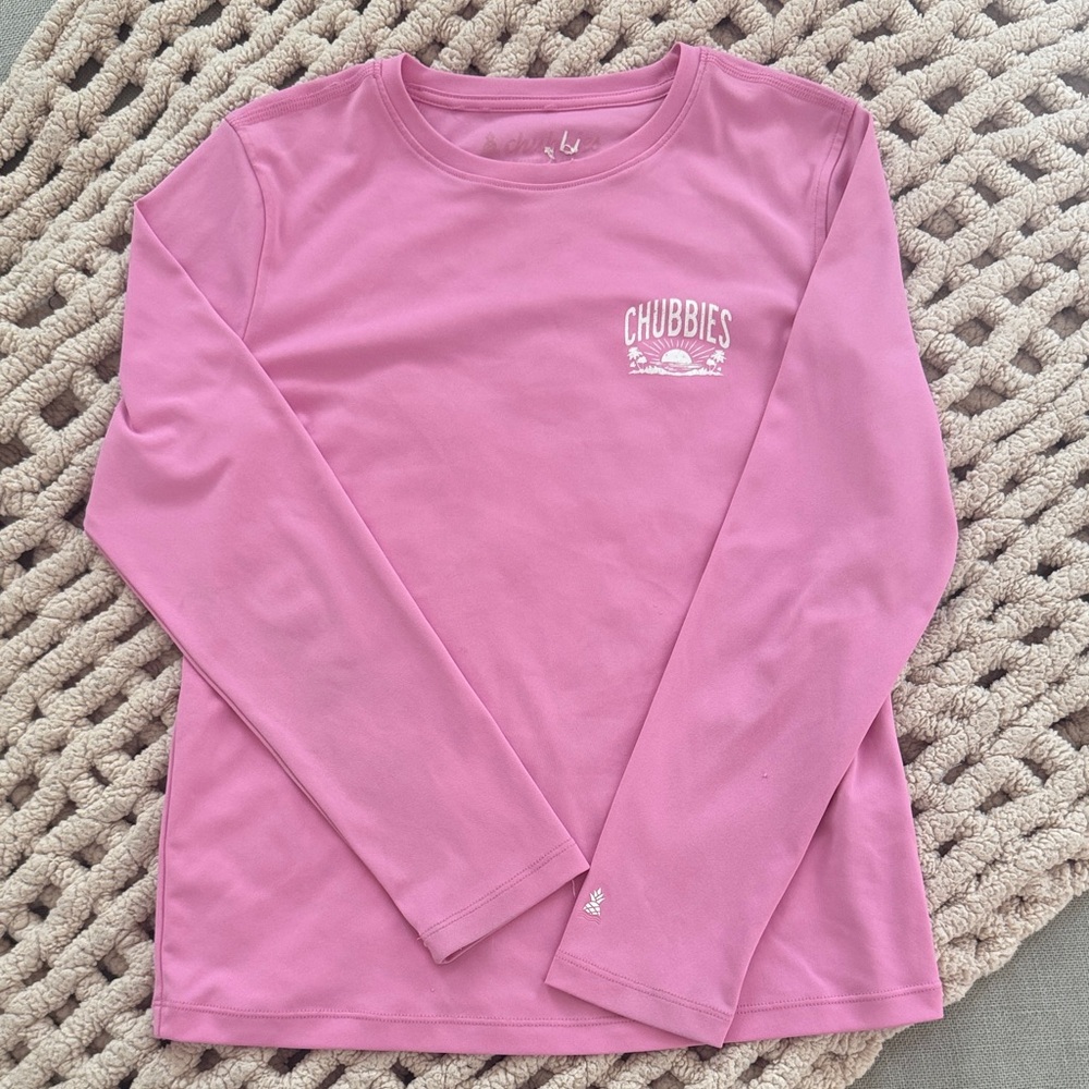 chubbies Boys Pink Long-Sleeve Tee